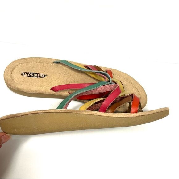 Seychelles multicolored straps comfort sandal size 11 - Picture 3 of 6